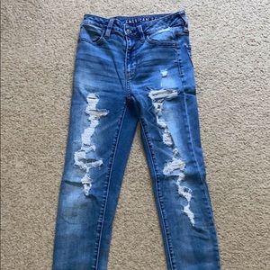 Medium Wash Ripped Jeans